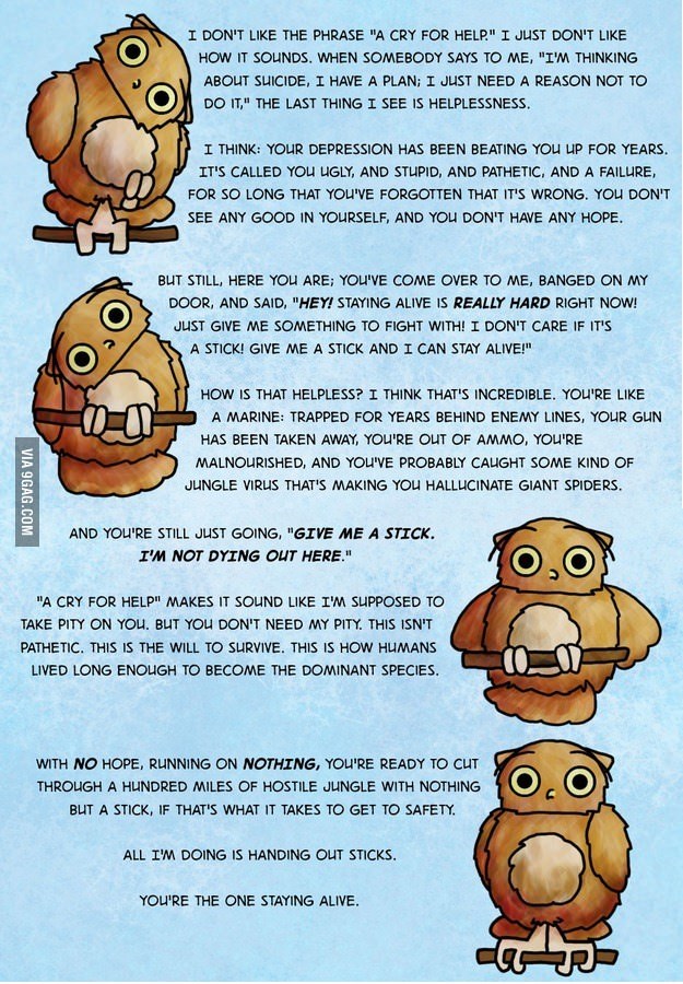 (via I&rsquo;m a therapist and keep this poster in my waiting room, apparently it&rsquo;s saved a few lives - 9GAG)
